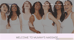 Desktop Screenshot of mummysmassage.com