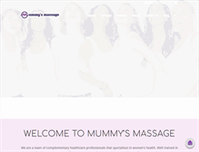 Tablet Screenshot of mummysmassage.com